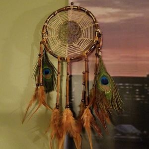 Peacock Feather Dream Catcher